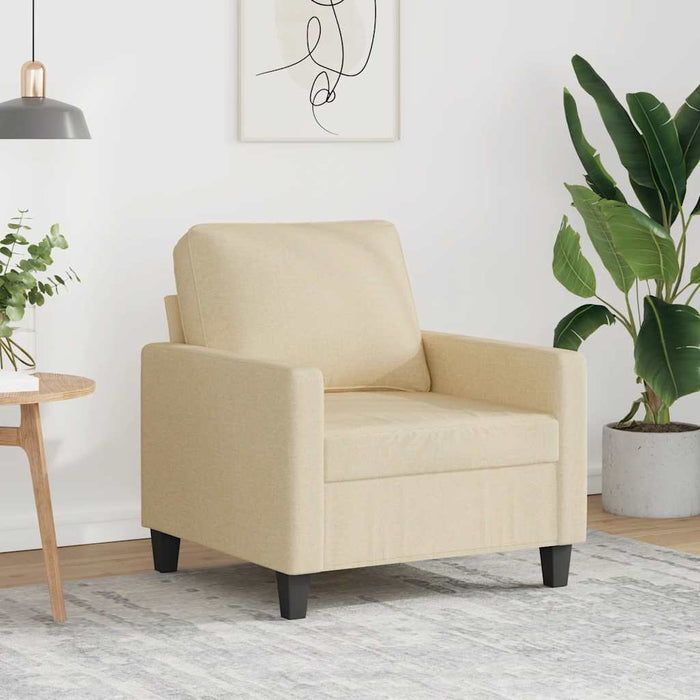 Fotoliu canapea, crem, 60 cm, material textil - WALTI WALTI