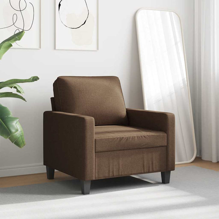 Fotoliu canapea, maro, 60 cm, material textil - WALTI WALTI