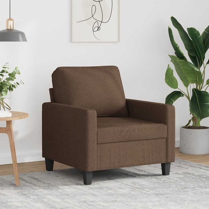 Fotoliu canapea, maro, 60 cm, material textil - WALTI WALTI