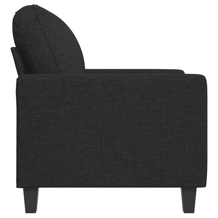Fotoliu canapea, negru, 60 cm, material textil WALTI