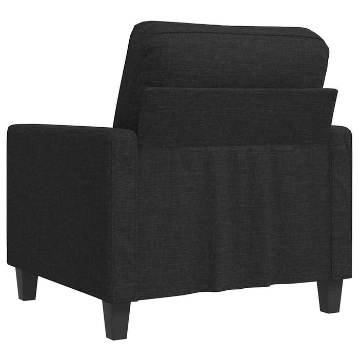 Fotoliu canapea, negru, 60 cm, material textil WALTI