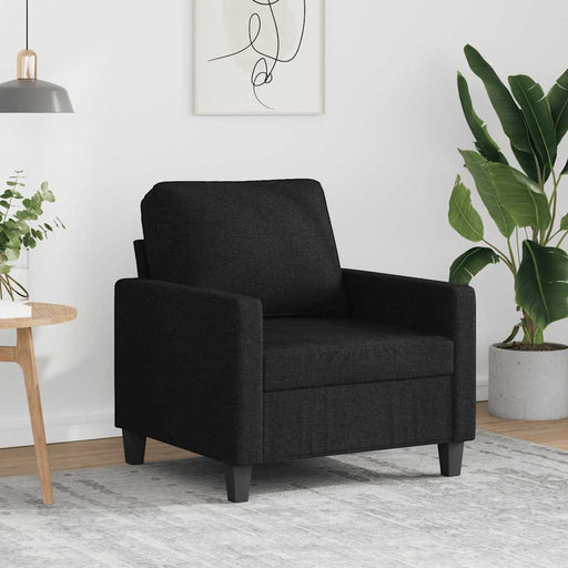 Fotoliu canapea, negru, 60 cm, material textil - WALTI WALTI