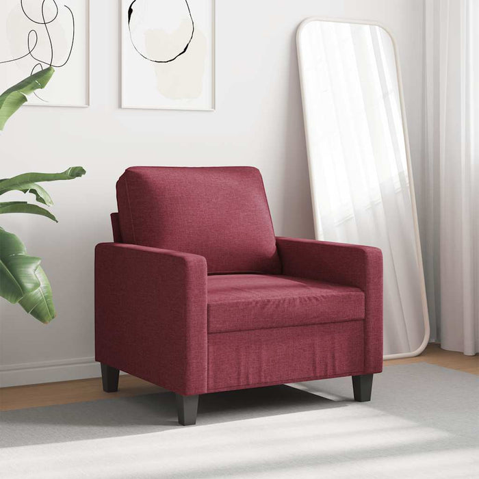 Fotoliu canapea, roșu vin, 60 cm, material textil - WALTI WALTI