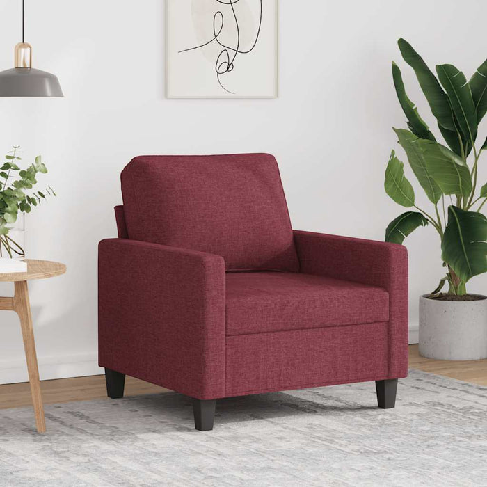 Fotoliu canapea, roșu vin, 60 cm, material textil - WALTI WALTI