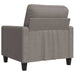 Fotoliu canapea, gri taupe, 60 cm, material textil - WALTI WALTI