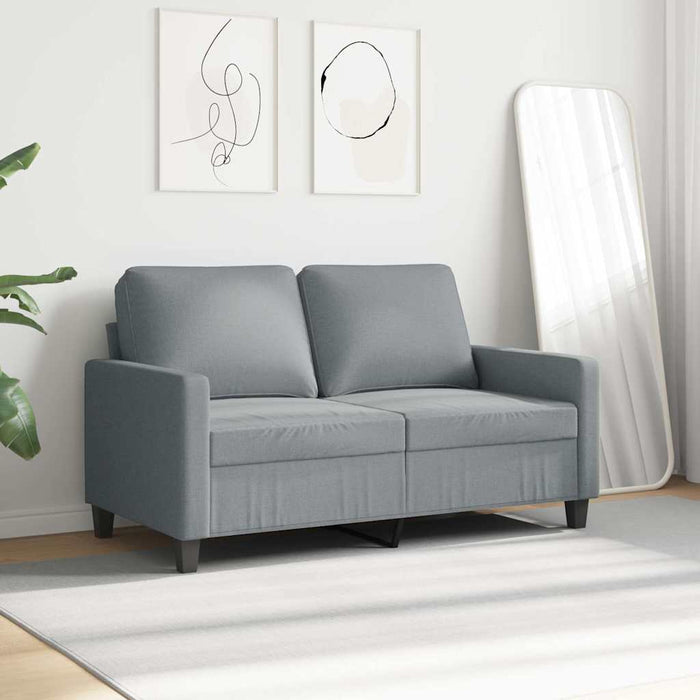 Canapea cu 2 locuri, gri deschis, 120 cm, material textil - WALTI WALTI