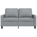 Canapea cu 2 locuri, gri deschis, 120 cm, material textil - WALTI WALTI