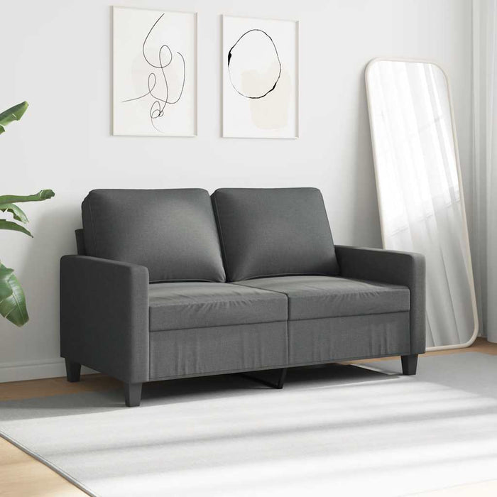 Canapea cu 2 locuri, gri închis, 120 cm, material textil - WALTI WALTI