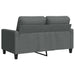 Canapea cu 2 locuri, gri închis, 120 cm, material textil - WALTI WALTI