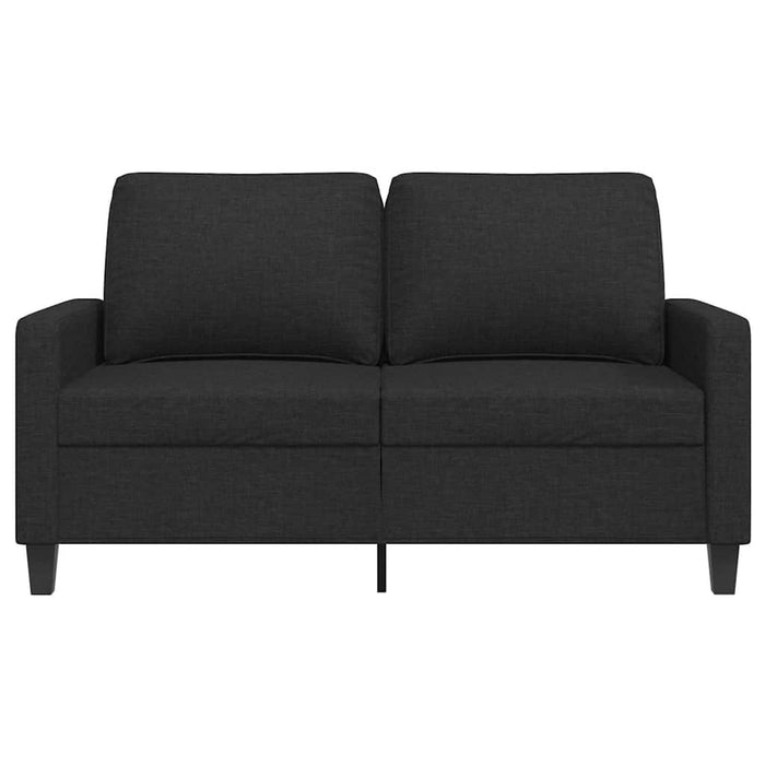 Canapea cu 2 locuri, negru, 120 cm, material textil WALTI