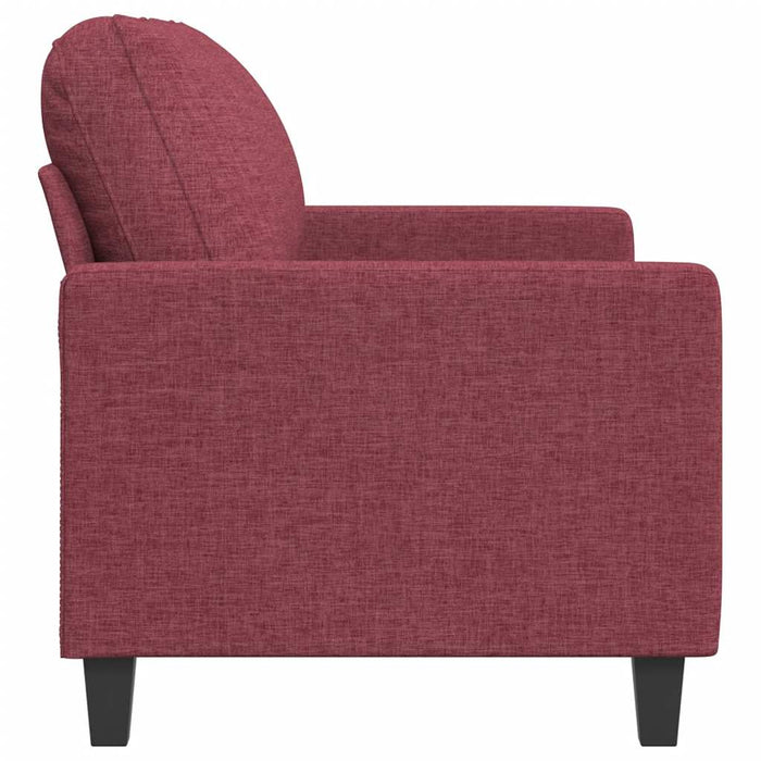 Canapea cu 2 locuri, roșu vin, 120 cm, material textil - WALTI WALTI