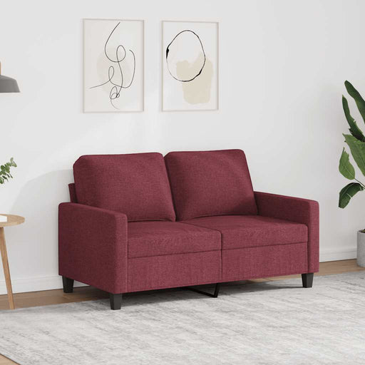Canapea cu 2 locuri, roșu vin, 120 cm, material textil - WALTI WALTI