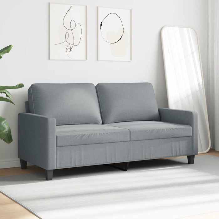 Canapea cu 2 locuri, gri deschis, 140 cm, material textil - WALTI WALTI