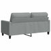Canapea cu 2 locuri, gri deschis, 140 cm, material textil - WALTI WALTI