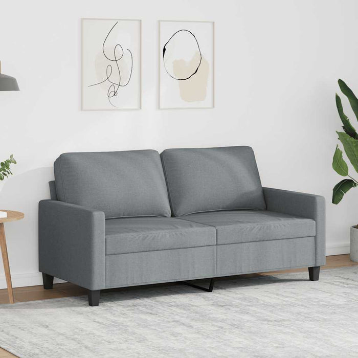 Canapea cu 2 locuri, gri deschis, 140 cm, material textil - WALTI WALTI