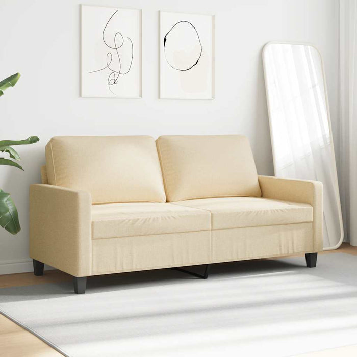Canapea cu 2 locuri, crem, 140 cm, material textil WALTI