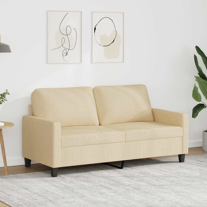Canapea cu 2 locuri, crem, 140 cm, material textil WALTI