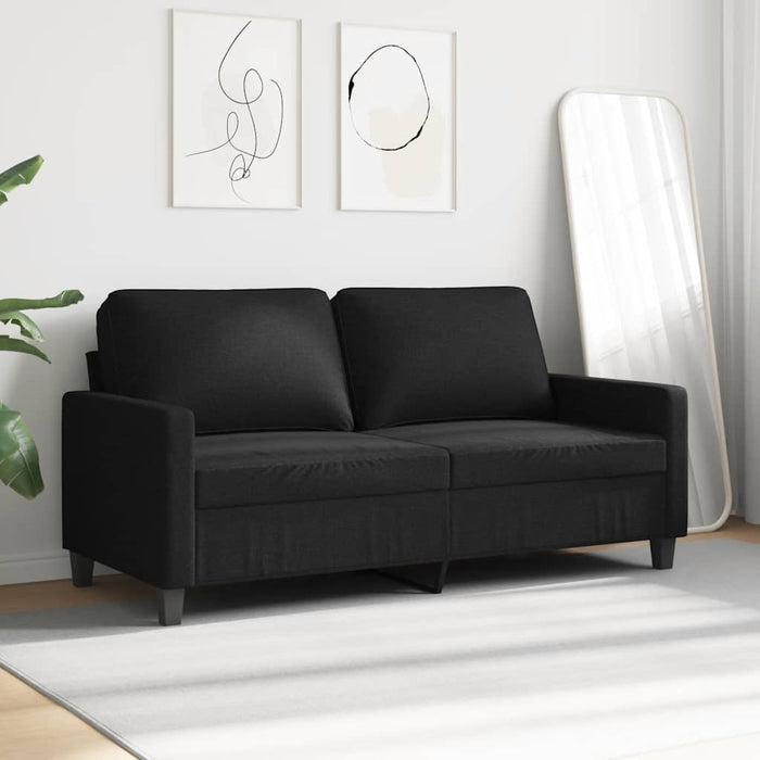 Canapea cu 2 locuri, negru, 140 cm, material textil - WALTI WALTI