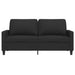 Canapea cu 2 locuri, negru, 140 cm, material textil - WALTI WALTI