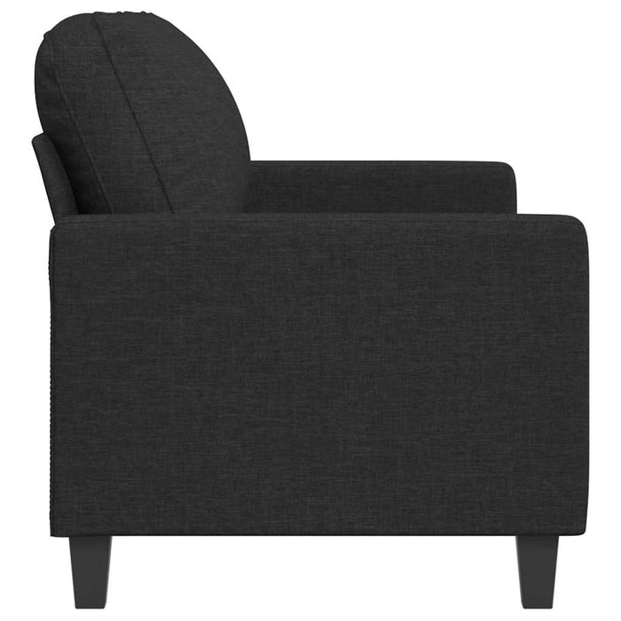 Canapea cu 2 locuri, negru, 140 cm, material textil - WALTI WALTI