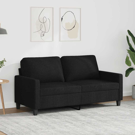 Canapea cu 2 locuri, negru, 140 cm, material textil - WALTI WALTI