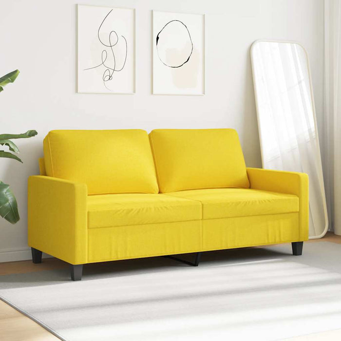 Canapea cu 2 locuri, galben deschis, 140 cm, material textil - WALTI WALTI