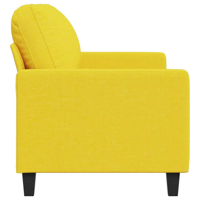 Canapea cu 2 locuri, galben deschis, 140 cm, material textil - WALTI WALTI