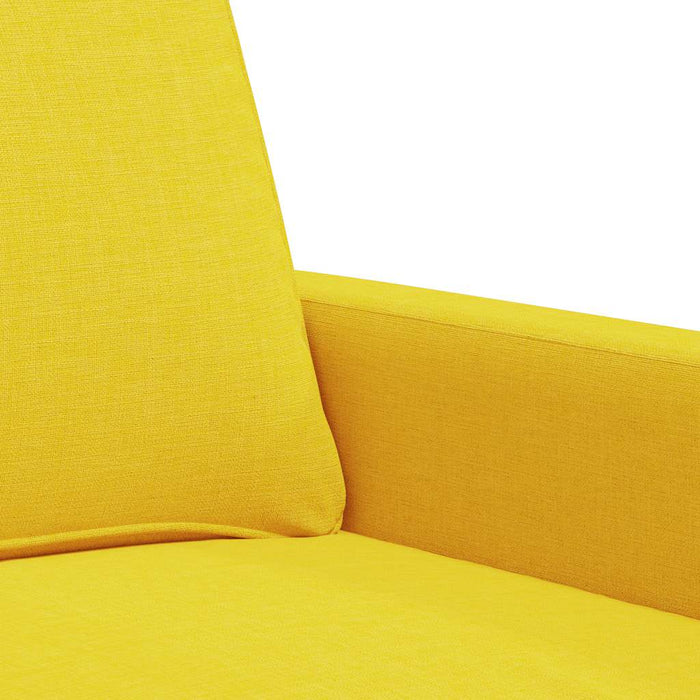 Canapea cu 2 locuri, galben deschis, 140 cm, material textil - WALTI WALTI