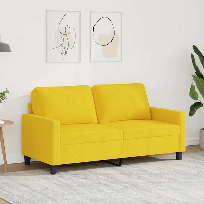 Canapea cu 2 locuri, galben deschis, 140 cm, material textil - WALTI WALTI