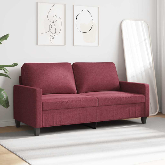 Canapea cu 2 locuri, roșu vin, 140 cm, material textil - WALTI WALTI