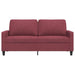 Canapea cu 2 locuri, roșu vin, 140 cm, material textil - WALTI WALTI
