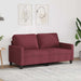 Canapea cu 2 locuri, roșu vin, 140 cm, material textil - WALTI WALTI