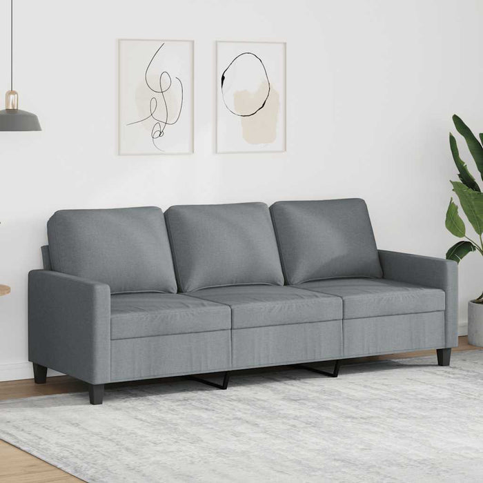 Canapea cu 3 locuri, gri deschis, material 180CM textil - WALTI WALTI