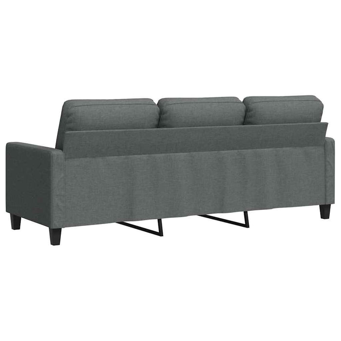 Canapea cu 3 locuri, gri închis, 180 cm, material textil WALTI