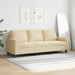 Canapea cu 3 locuri, crem, 180 cm, material textil - WALTI WALTI