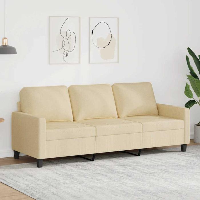 Canapea cu 3 locuri, crem, 180 cm, material textil - WALTI WALTI