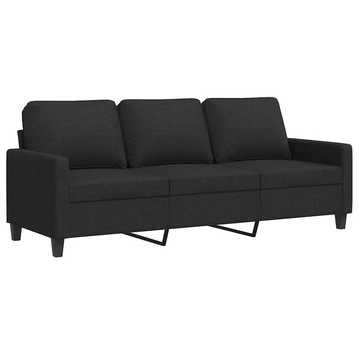 Canapea cu 3 locuri, negru, 180 cm, material textil - WALTI WALTI