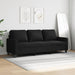 Canapea cu 3 locuri, negru, 180 cm, material textil - WALTI WALTI