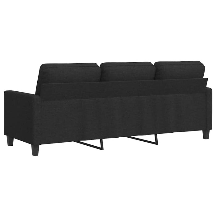 Canapea cu 3 locuri, negru, 180 cm, material textil - WALTI WALTI