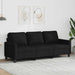 Canapea cu 3 locuri, negru, 180 cm, material textil - WALTI WALTI