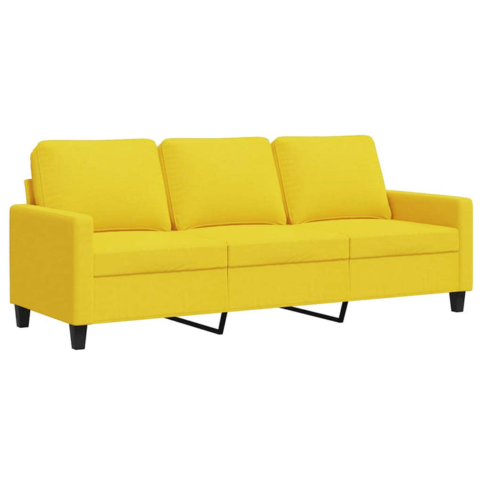Canapea cu 3 locuri, galben deschis, 180 cm, material textil - WALTI WALTI