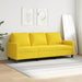 Canapea cu 3 locuri, galben deschis, 180 cm, material textil - WALTI WALTI