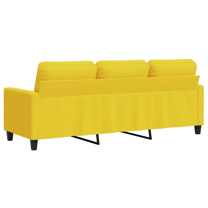 Canapea cu 3 locuri, galben deschis, 180 cm, material textil - WALTI WALTI