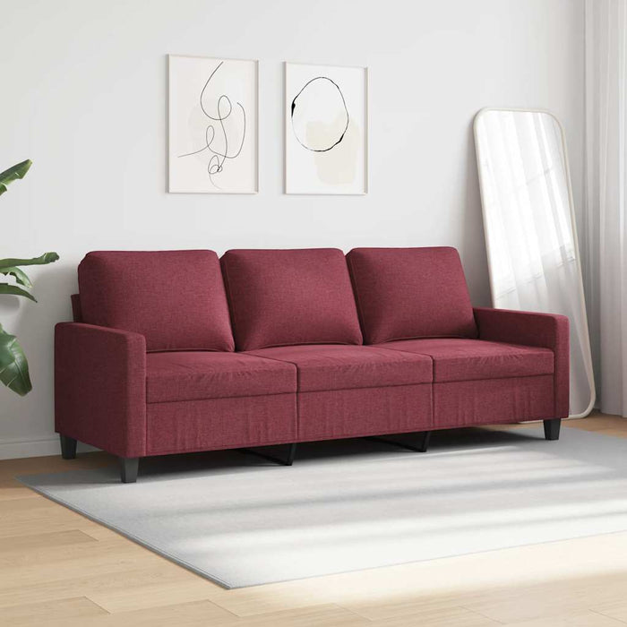 Canapea cu 3 locuri, roșu vin, 180 cm, material textil - WALTI WALTI