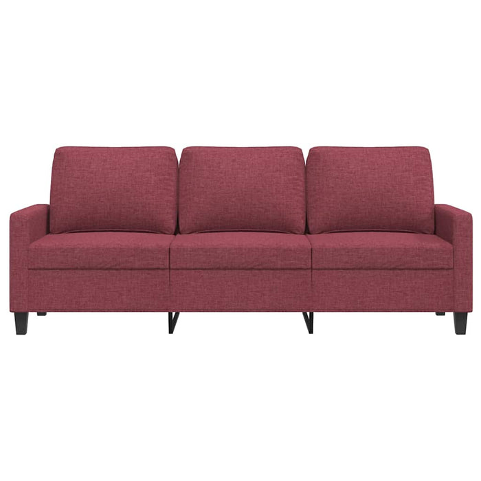 Canapea cu 3 locuri, roșu vin, 180 cm, material textil - WALTI WALTI
