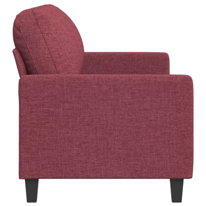 Canapea cu 3 locuri, roșu vin, 180 cm, material textil - WALTI WALTI