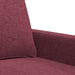 Canapea cu 3 locuri, roșu vin, 180 cm, material textil - WALTI WALTI
