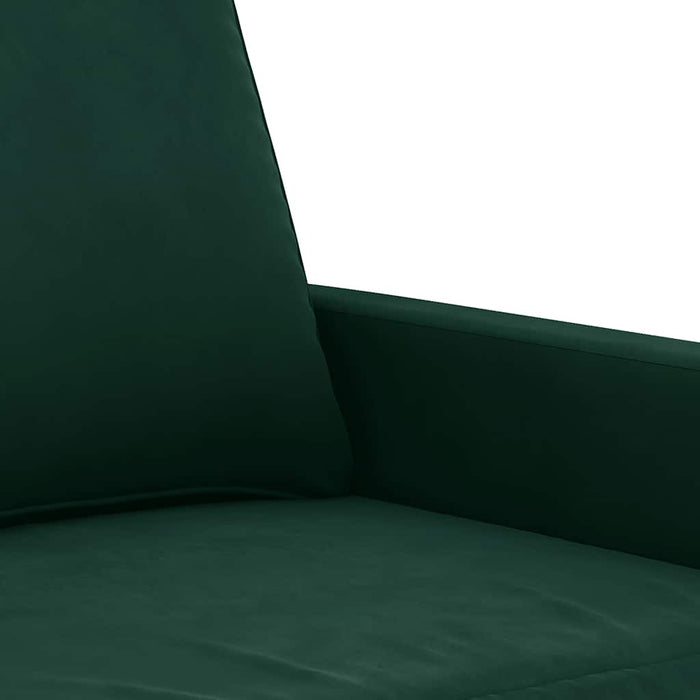 Fotoliu canapea, verde închis, 60 cm, catifea - WALTI WALTI