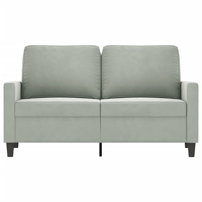 Canapea cu 2 locuri, gri deschis, 120 cm, catifea - WALTI WALTI
