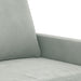 Canapea cu 2 locuri, gri deschis, 120 cm, catifea - WALTI WALTI